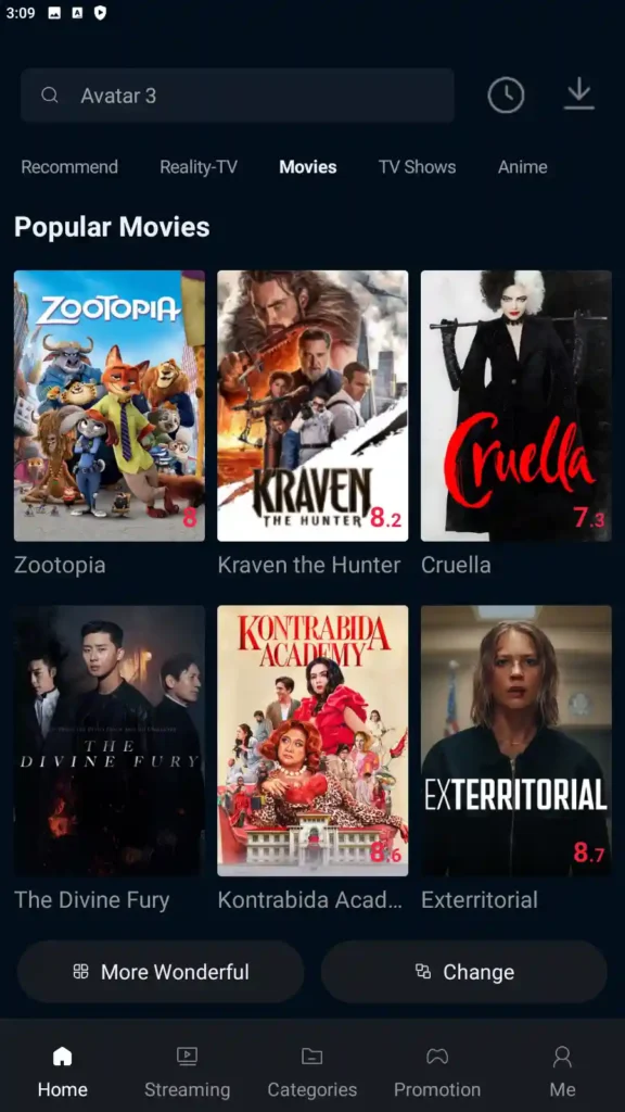 Bump Comoa Cup Movie App 3